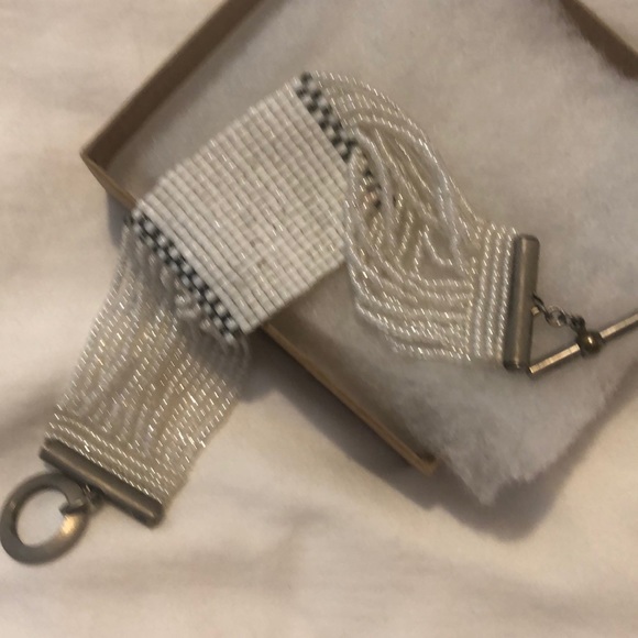 Miriam Salat Vtg. glass bead bracelet - Picture 2 of 8